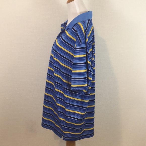 NWOT Chaps Golf blue yellow striped polo! - Picture 5 of 7